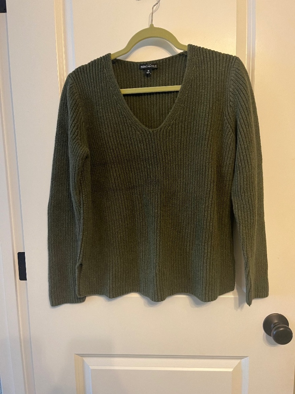 Cotton V neck  sweater